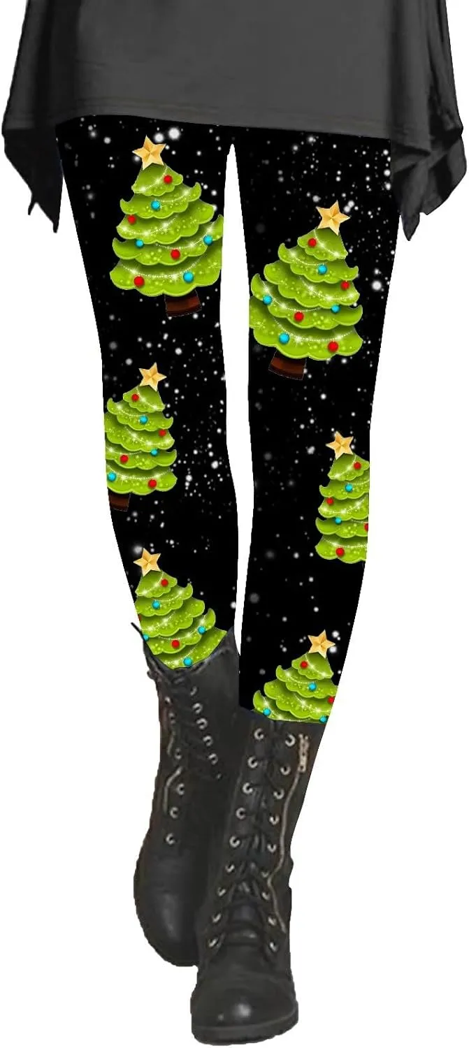 Women's Leggings Christmas Red Leggings for Women Loose Fitting Yoga Pants Nude Leggings Wide Leg Leggings for Women