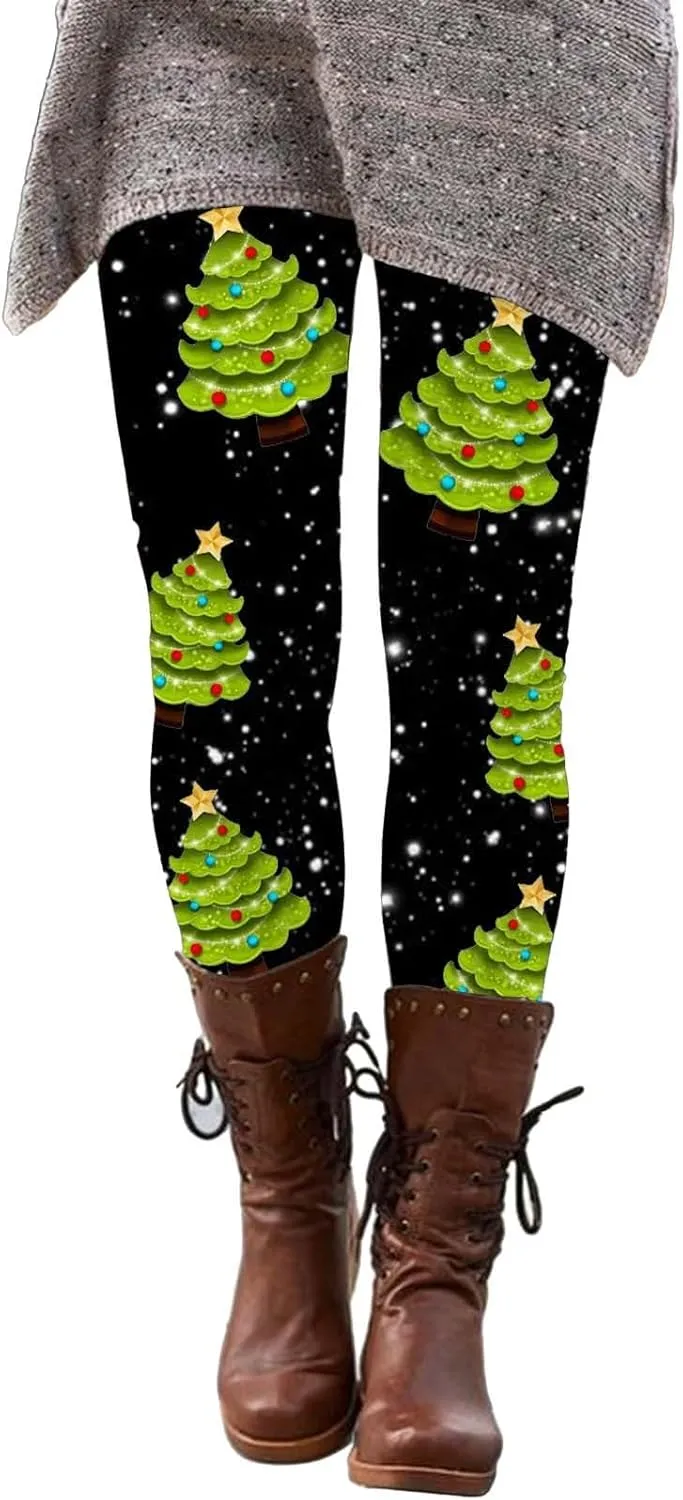 Women's Leggings Christmas Red Leggings for Women Loose Fitting Yoga Pants Nude Leggings Wide Leg Leggings for Women