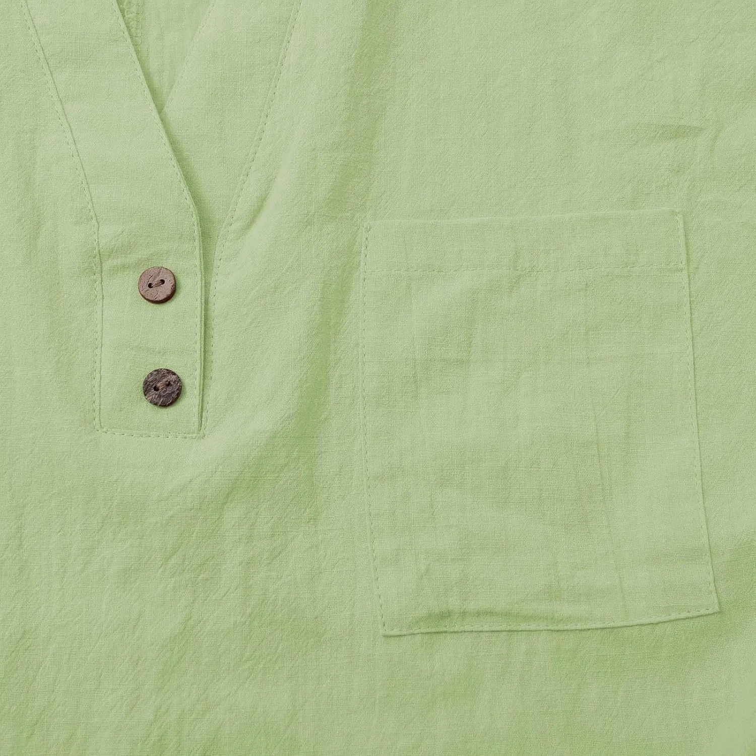 Womens Linen Shirt Cotton Gauze Tops Short Sleeve V Neck Button Henley Shirts Causal Summer Blouses Linen Clothing