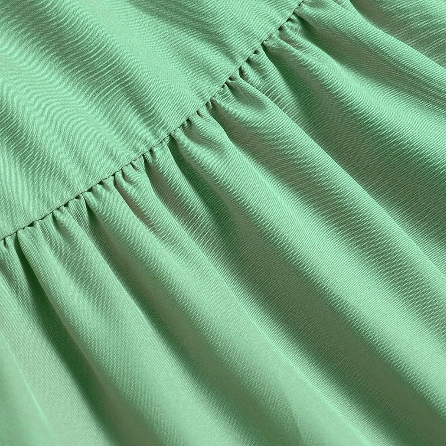 Women's Long Summer Maxi Skirt 2025 Solid Color Floral Elastic Waist A-Line Skirts with Drawstring Loose Skirt