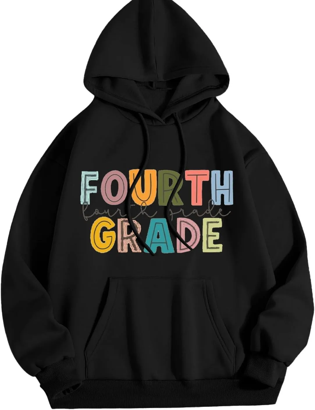 Women's Oversized Hoodies Fashion Loose Fit Letter Printed Long Sleeve Hoodie with Hood Daily Commute Comfy Sweatshirt