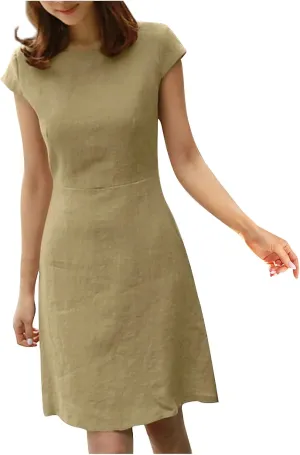 Womens Sun Dresses Sleeve Dresses Sun Dresses for Women Turtle Neck Linen Floral Midi Boho Shirt Sun Dresses
