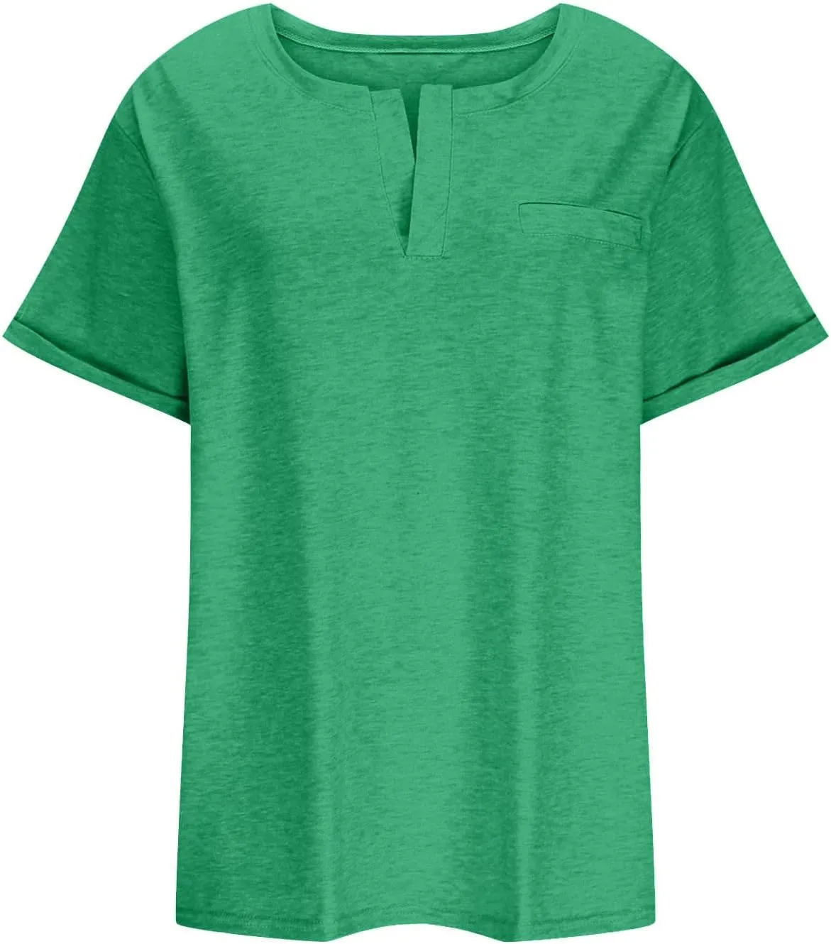 Womens T Shirts Short Sleeve V Neck Tees Plain Workout Tops Loose Fit Casual Tunic Plus Size Summer Oversized Tees