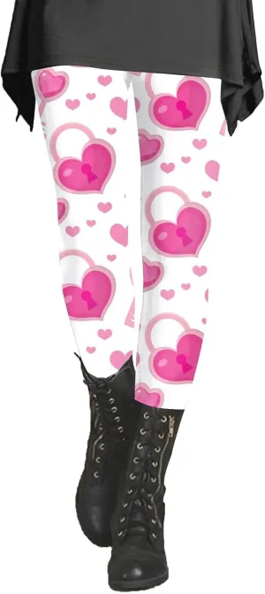 Work Leggings for Women Womens Valentines Heart Tunic Tops for Leggings Fall Leggings