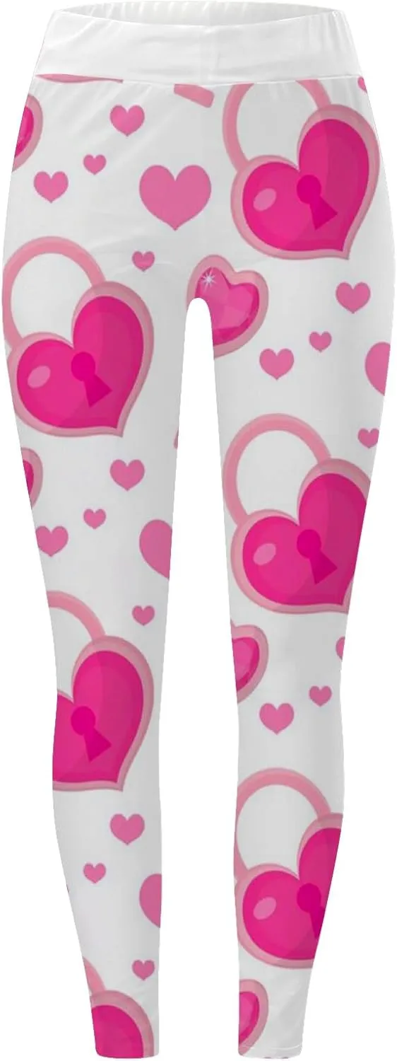 Work Leggings for Women Womens Valentines Heart Tunic Tops for Leggings Fall Leggings