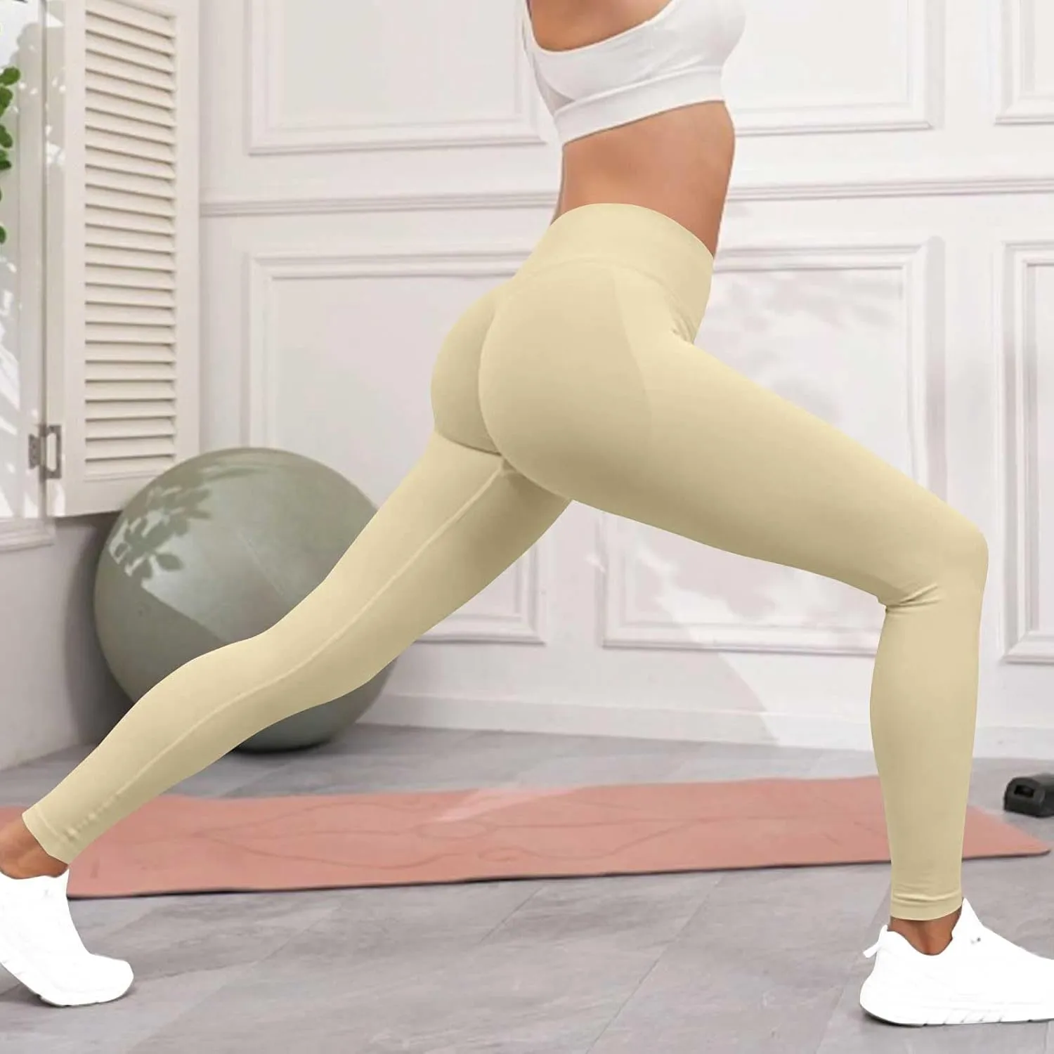 Workout Leggings for Women Buttery Soft Leggings High Waisted Leggings Athletic Gym Compression Leggings Yoga Pants
