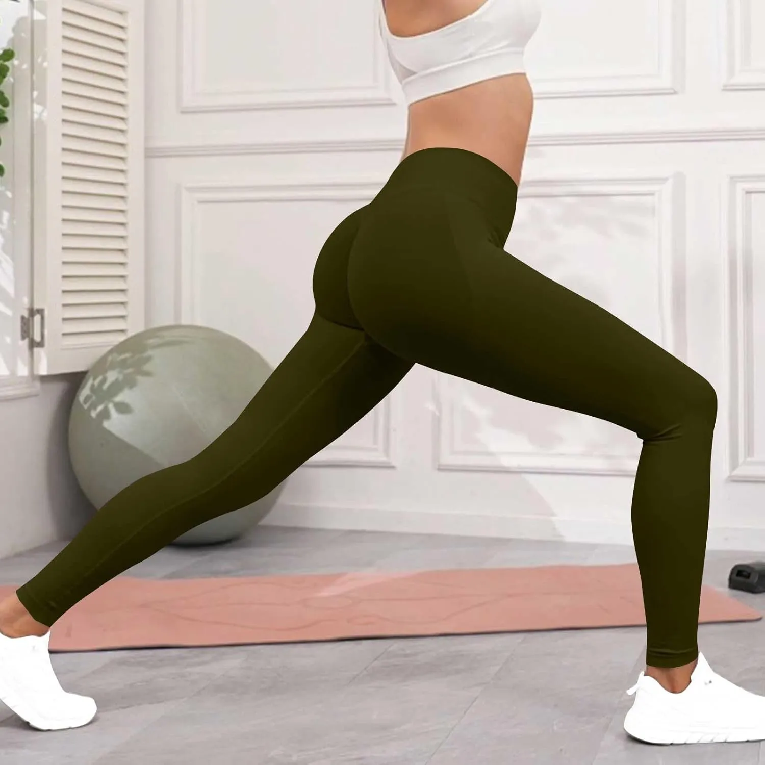 Workout Leggings for Women Buttery Soft Leggings High Waisted Leggings Athletic Gym Compression Leggings Yoga Pants