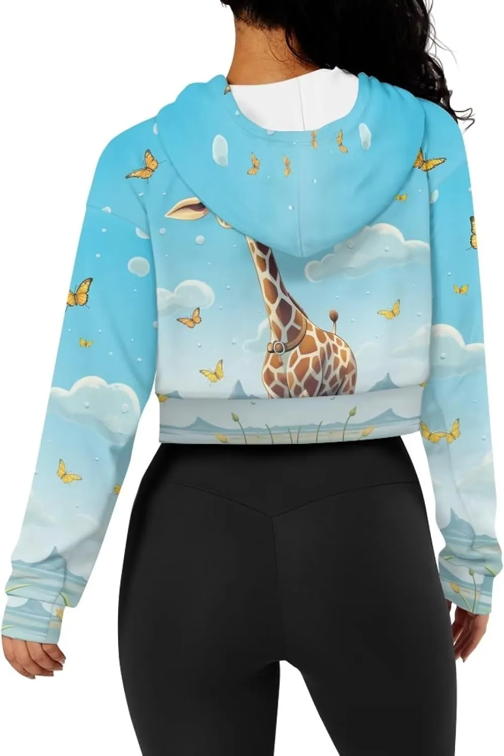 Xhuibop Zip Up Hoodies for Womens Y2K Crop Hoodies Sweatshirt Oversized Jackets