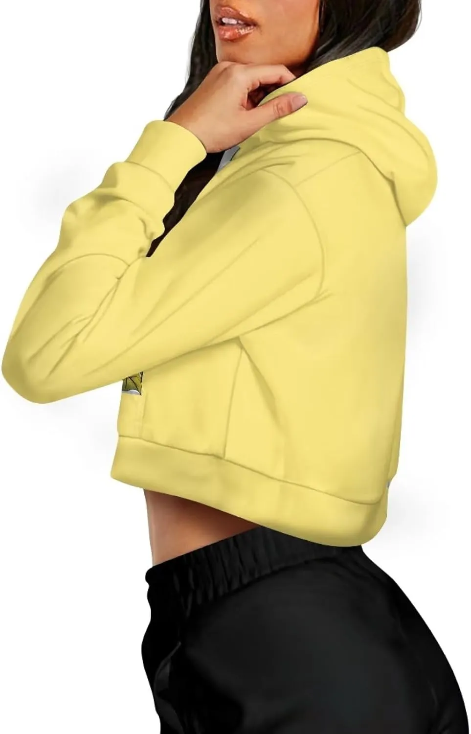 Xhuibop Zip Up Hoodies for Womens Y2K Crop Hoodies Sweatshirt Oversized Jackets