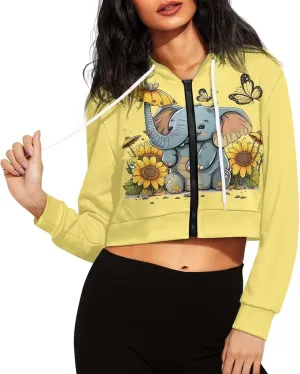 Xhuibop Zip Up Hoodies for Womens Y2K Crop Hoodies Sweatshirt Oversized Jackets