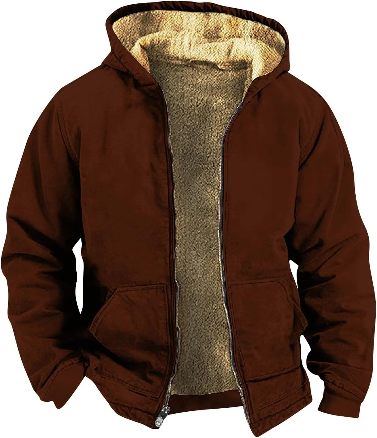 Ymosrh Men's Sweatshirt Zip Up Hoodies Pullover Sweatshirts Casual For Men, M-5XL