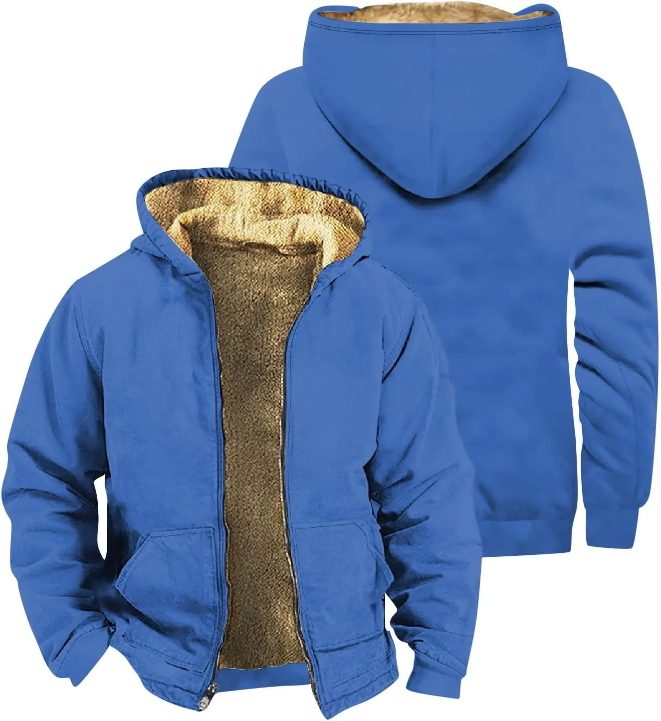 Ymosrh Men's Sweatshirt Zip Up Hoodies Pullover Sweatshirts Casual For Men, M-5XL