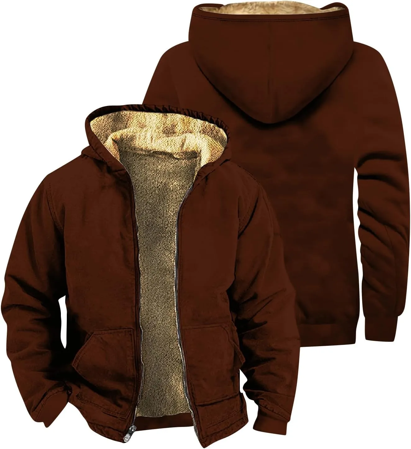 Ymosrh Men's Sweatshirt Zip Up Hoodies Pullover Sweatshirts Casual For Men, M-5XL