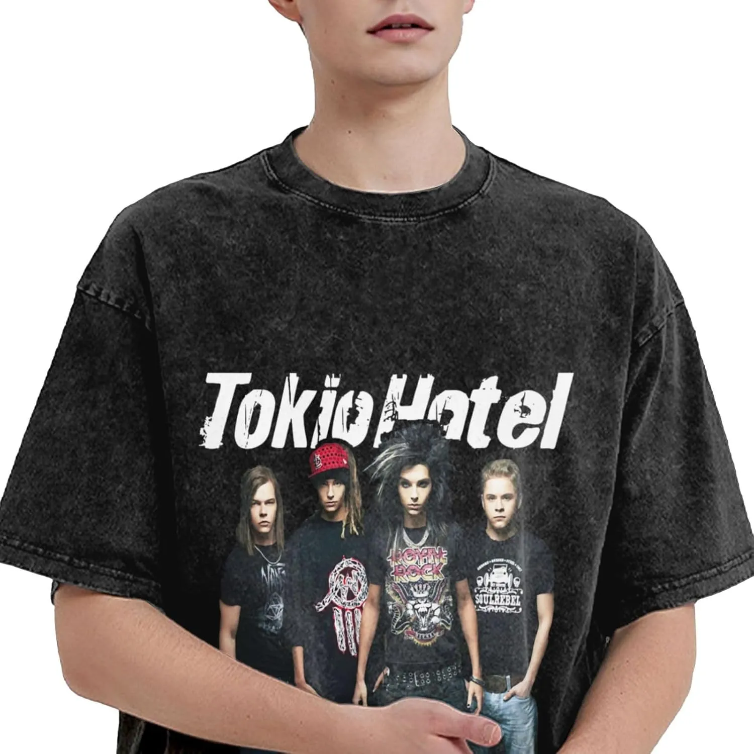 Youth & Adult Men's Short-Sleeve T-Shirts,Round Neck Tops Clothing T-Shirt