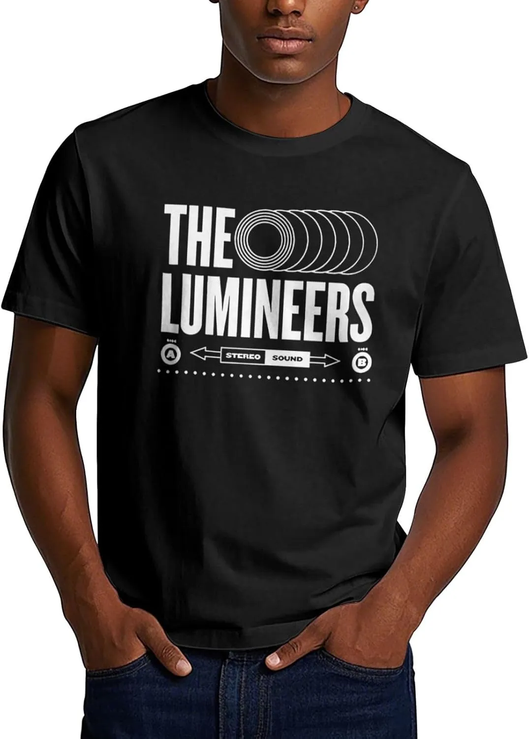 Youth & Adult Men's Short-Sleeve T-Shirts,Round Neck Tops Clothing T-Shirt