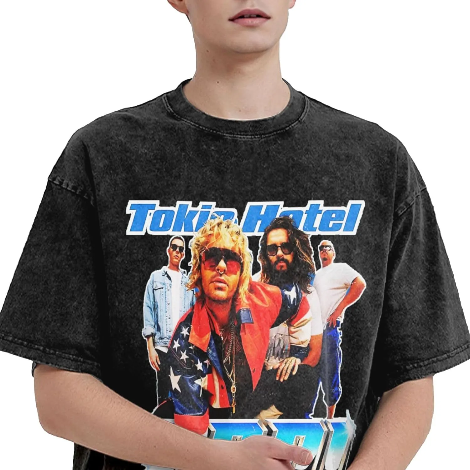 Youth & Adult Men's Short-Sleeve T-Shirts,Round Neck Tops Clothing T-Shirt