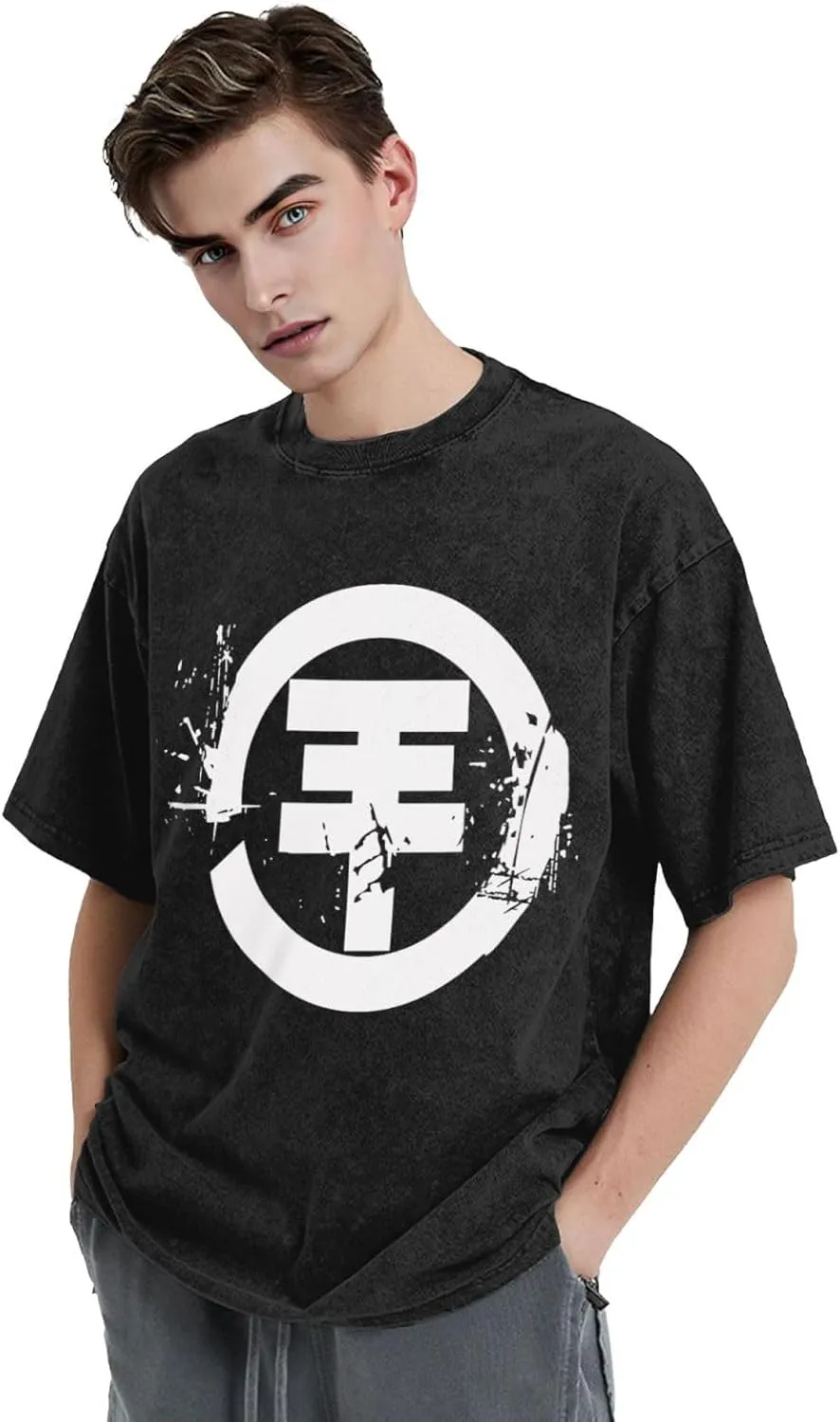 Youth & Adult Men's Short-Sleeve T-Shirts,Round Neck Tops Clothing T-Shirt