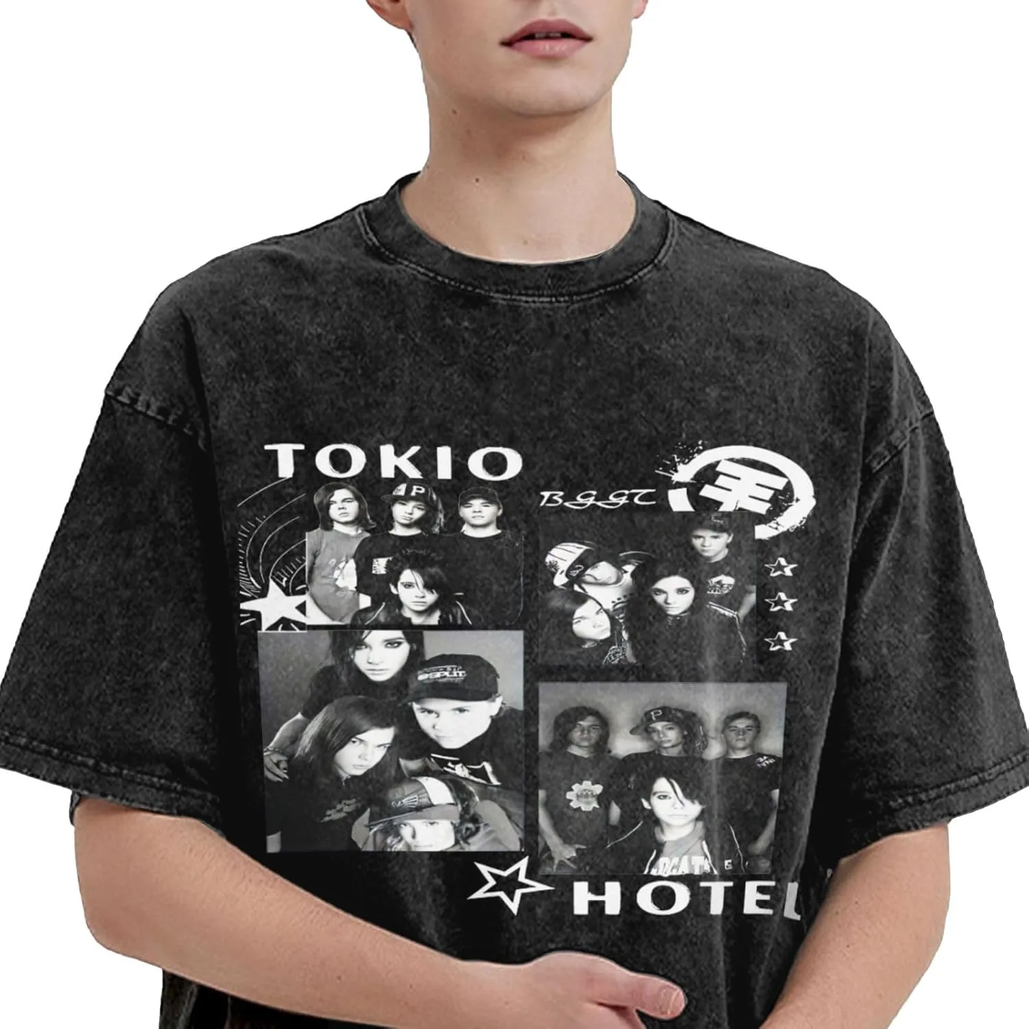Youth & Adult Men's Short-Sleeve T-Shirts,Round Neck Tops Clothing T-Shirt