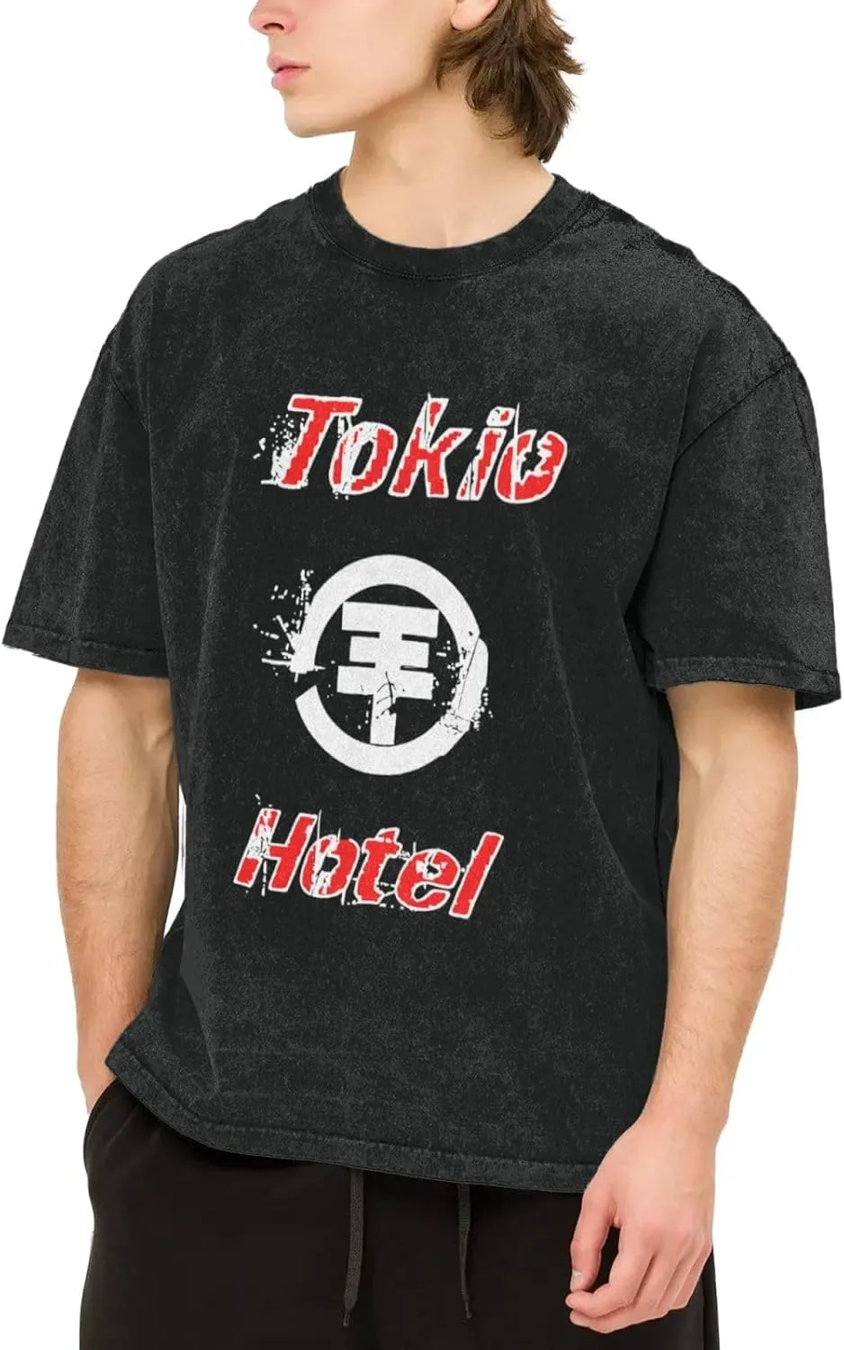 Youth & Adult Men's Short-Sleeve T-Shirts,Round Neck Tops Clothing T-Shirt