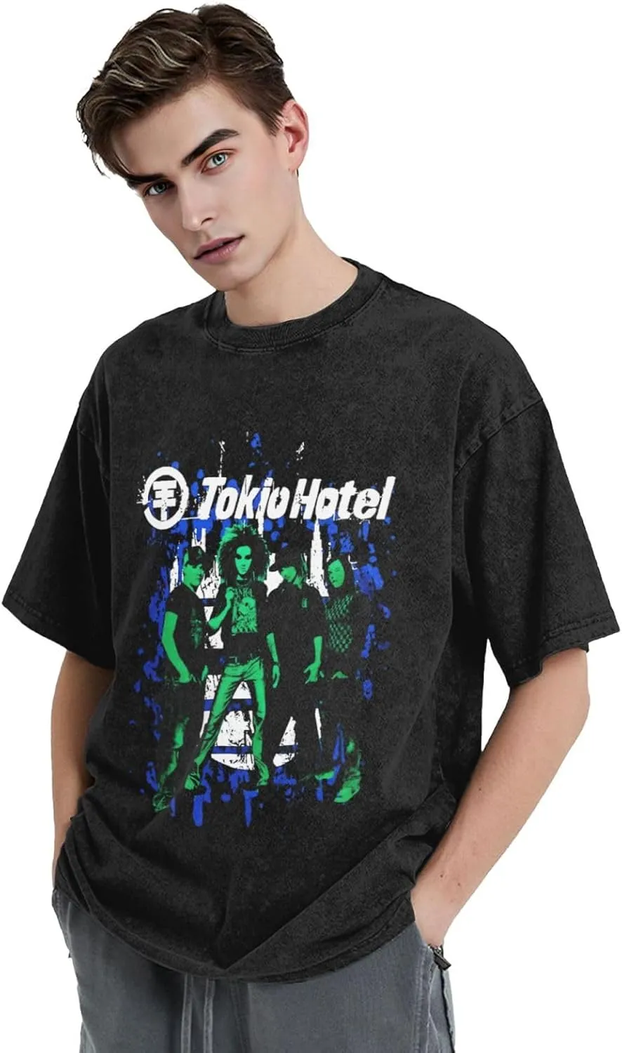 Youth & Adult Men's Short-Sleeve T-Shirts,Round Neck Tops Clothing T-Shirt