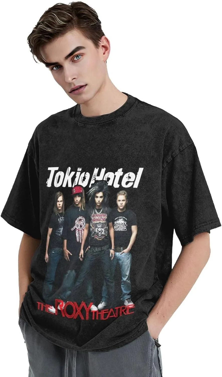 Youth & Adult Men's Short-Sleeve T-Shirts,Round Neck Tops Clothing T-Shirt