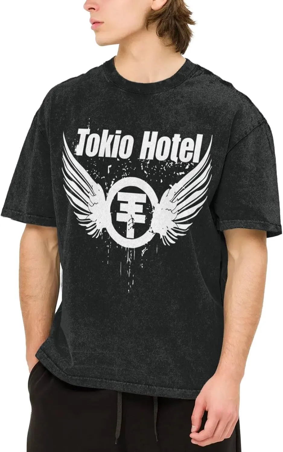 Youth & Adult Men's Short-Sleeve T-Shirts,Round Neck Tops Clothing T-Shirt