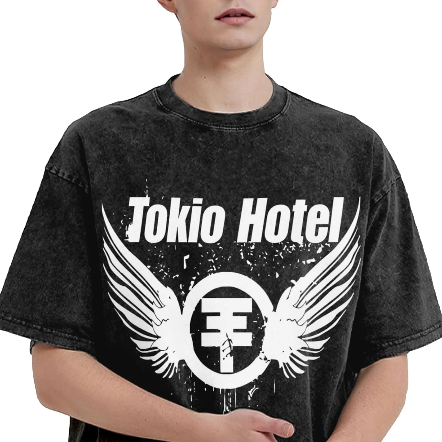Youth & Adult Men's Short-Sleeve T-Shirts,Round Neck Tops Clothing T-Shirt