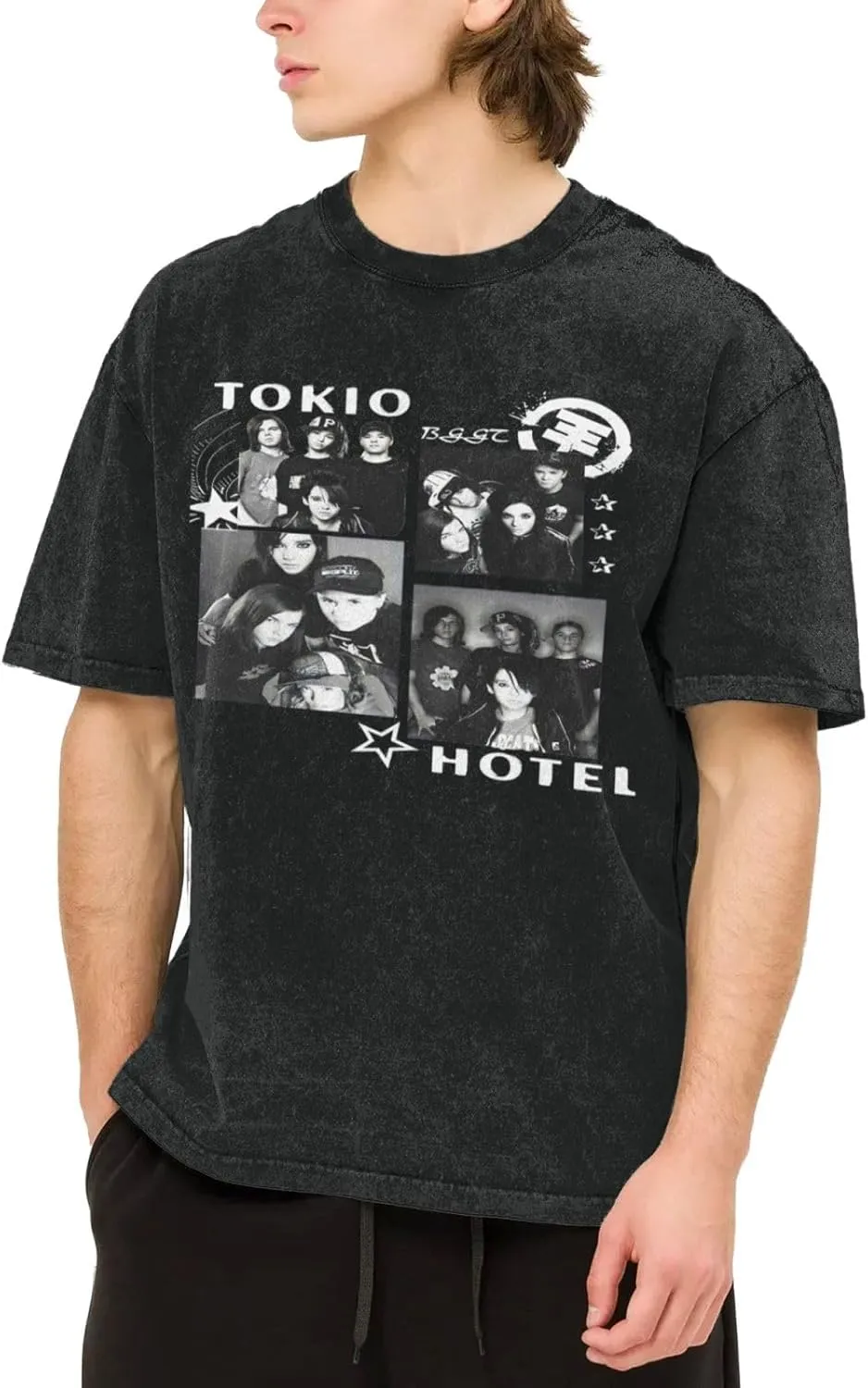 Youth & Adult Men's Short-Sleeve T-Shirts,Round Neck Tops Clothing T-Shirt