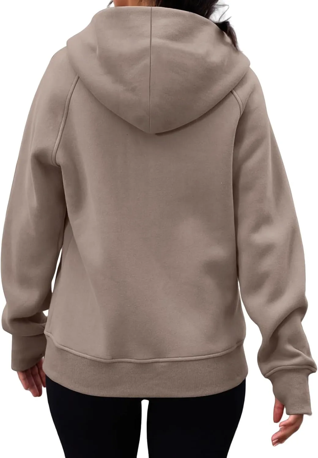 Zip Up Hoodies for Women Oversized Lightweight Fleece Jacket Long Sleeve Hooded Sweatshirt Y2K Fall Winter Clothes
