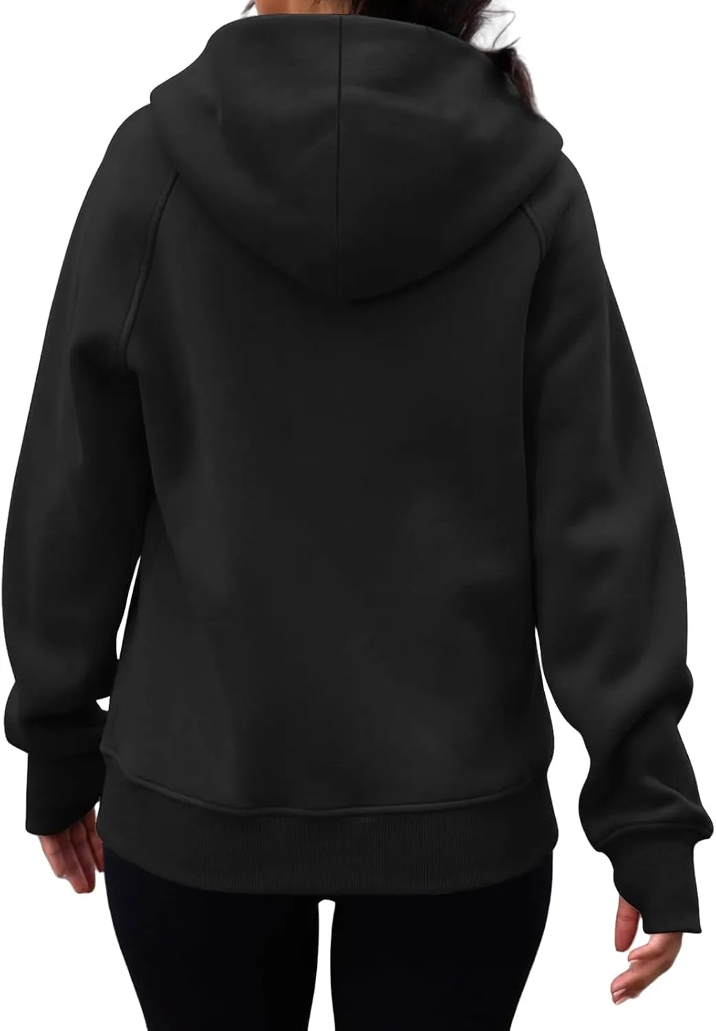 Zip Up Hoodies for Women Oversized Lightweight Fleece Jacket Long Sleeve Hooded Sweatshirt Y2K Fall Winter Clothes
